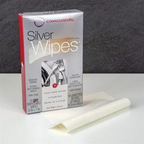 img 2 attached to 💎 Connoisseurs Silver Wipes: Efficient Cleaning for Silverware & Jewelry - 10 Count