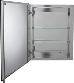 img 3 attached to Croydex Winster 20x16 Medicine Cabinet: Recessed/Surface Mount, Hang 'N' Lock System, Aluminum