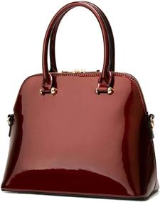 img 1 attached to Yan Show Leather Elegant Capacity Women's Handbags & Wallets for Totes