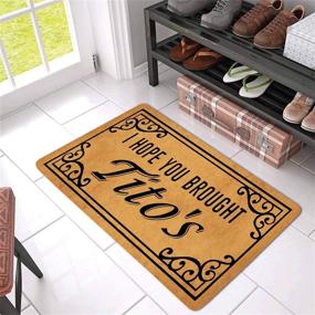 img 1 attached to Tito's Indoor/Front Door Mats - Non-Slip Rubber Backing, Machine Washable, 29.5"(W) X 17.7"(L) - Perfect for Home Decor!