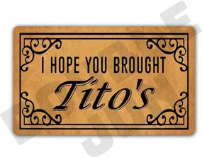 img 4 attached to Tito's Indoor/Front Door Mats - Non-Slip Rubber Backing, Machine Washable, 29.5"(W) X 17.7"(L) - Perfect for Home Decor!