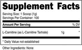 img 3 attached to 💪 Nutricost L-Carnitine Tartrate Powder: Boost Energy & Support Weight Loss - 100g, 100 Servings