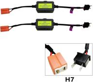 🔌 h7 декодер светодиодных фар canbus резистор анти-мигание жгут декодер для предупреждения о светодиодных фарах - anycar логотип