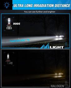 img 2 attached to 💡 Nilight 9005/HB3 High Beam and 9006/HB4 Low Beam LED Headlight Bulbs – 70w 14000lm 6500k Cool White, IP67 Rated