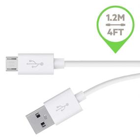 img 1 attached to 🎮 Premium 10-Ft Long Micro USB Charging Cable for Xbox One and Playstation PS4 Wireless Controllers (White)