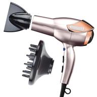 💇 infinitipro by conair 1875 watt lightweight ac motor styling tool: hair dryer in luxurious rose gold logo