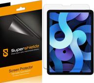 📱 (3 pack) supershieldz ipad air 4 10.9 inch (4th gen) & ipad pro 11 inch (2021/2020/2018) screen protector - 0.23mm high definition clear shield (pet) логотип