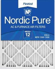 img 4 attached to 🌬️ High Performance Nordic Pure 20X25X1M12 6 Pleated Furnace Filter