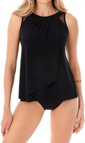 img 3 attached to 👙 Miraclesuit Illusionist Underwire Tankini: Flattering Women's Swimwear for Swimsuits & Cover Ups