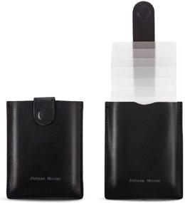 img 4 attached to 🧳 Streamlined Leather Credit Holders: Sleek Minimalist Wallets for Efficient Organization