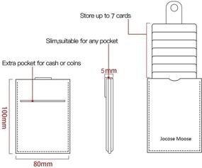 img 1 attached to 🧳 Streamlined Leather Credit Holders: Sleek Minimalist Wallets for Efficient Organization