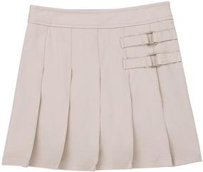 img 4 attached to 👗 YiZYiF Elastic Uniform Pleated Schoolwear: Girls' Clothing for Stylish Skirts & Skorts