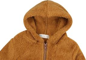 img 2 attached to 👚 Miss Bei Women's Fuzzy Fleece Hooded Sweatshirt - Loose Sherpa Pullover Hoodie with Pockets