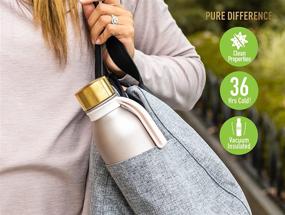 img 1 attached to Hydro Pure 28 oz Reduce Water Bottle | Purifying Lid, 🚰 Stainless Steel Body | Stay Healthy and Hydrated On-The-Go | 36 Hours Cold