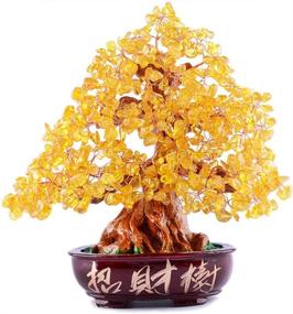 img 4 attached to 🌳 DAMEING Crystal Money Tree Feng Shui Bonsai - Enhancing Fortune, Good Luck and Reiki Healing with Balancing Citrine Gemstone Tree - DIY Home, Office, Party Décor