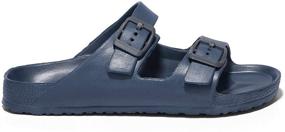 img 3 attached to ANLUKE Sandals Adjustable Buckle Black 1 Boys' Shoes: Stylish & Comfortable Sandals for Boys