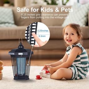 img 1 attached to 🦟 20W Bug Zapper, High Voltage Mosquito Zapper Indoor/Outdoor, Electronic Fly Killer with Light Sensor, Waterproof Insect Lamp Bug Zapper for Home, Garden, Backyard, Patio
