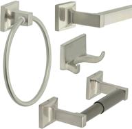 🔍 enhanced seo: bennington redwood 4-piece bath hardware set, enhanced brushed nickel finish for bathroom accessories logo