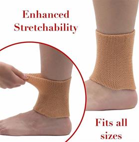 img 2 attached to 🔥 Enhance Performance and Protect Ankles with CRS Cross Ankle Gel Sleeves - Ultimate Padded Skate Socks for Figure Skating, Hockey, Roller, Inline, Riding, Ski or Equestrian Tall Boots