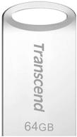 💾 transcend 64gb jetflash 710 usb 3.1/3.0 flash drive - premium silver storage solution logo