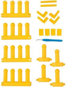 img 3 attached to 🧶 Authentic Knitting Board KB Zippy Master Set: 7" X 15" in Yellow - Versatile and High-Quality Knitting Board for All Skill Levels