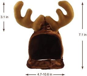 img 1 attached to Регулируемые аксессуары для головы с Рождественским оленем