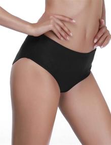 img 2 attached to 👙 AXESEA Women's Clothing and Swimsuits & Cover Ups - Stretch Mid Waist Tankini Bottoms