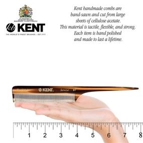 img 2 attached to Kent 8T Rattail Combs: Perfect Hair 🔶 Care and Styling Kit for Men and Women