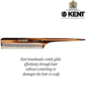 img 1 attached to Kent 8T Rattail Combs: Perfect Hair 🔶 Care and Styling Kit for Men and Women