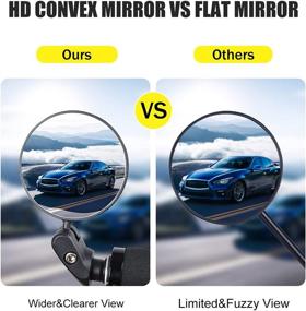 img 3 attached to 🚲 2PCS Adjustable Handlebar Bike Mirrors - Universal Rearview Mirror for Road/Mountain/Kids/Ebike Bicycles, Ideal for Adults (a)