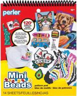 🎨 perler mini beads pattern pad: 120 creative designs for inspirational crafting logo