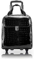 👜 stylish mcklein usa novembre 15.6" vertical wheeled laptop briefcase for women in genuine leather logo