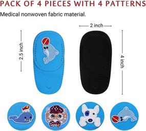 img 3 attached to Blue Astropic 4-Piece Eye Patches for Children's Glasses