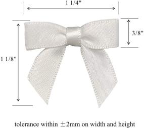 img 3 attached to 🎀 Briefix 50 Pcs Mini Satin Ribbon Bows - Removable Sticky Gel Pads - DIY Crafts & Gifts Decoration