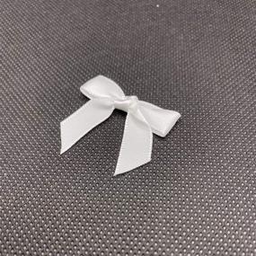 img 2 attached to 🎀 Briefix 50 Pcs Mini Satin Ribbon Bows - Removable Sticky Gel Pads - DIY Crafts & Gifts Decoration