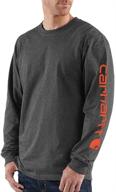 carhartt signature original heather x large men's t-shirts & tanks: ultimate comfort and style for the modern man logo