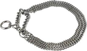 img 3 attached to Triple Chain Martingale Collar Chrome