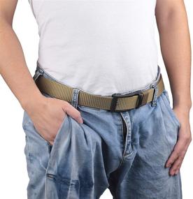 img 1 attached to Sportmusie - Men's Adjustable Ratchet Automatic Buckle Belt for Elevated Style and Comfort