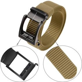 img 3 attached to Sportmusie - Men's Adjustable Ratchet Automatic Buckle Belt for Elevated Style and Comfort