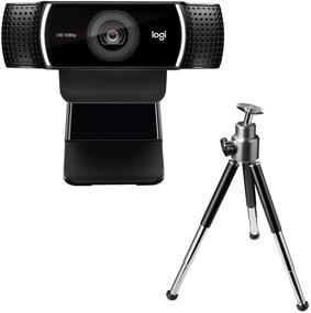 experience high-quality streaming with logitech c922 pro stream webcam: 1080p camera with 720p 60fps recording and tripod included. logo