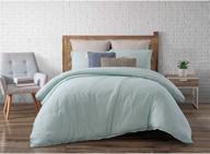 🛏️ stylish aqua chambray loft comforter set by brooklyn loom - twin/twin xl size logo