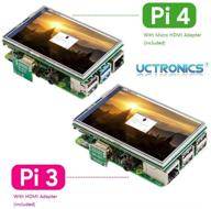 🖥️ качественный сенсорный экран raspberry pi 4 дюйма с hdmi, tft lcd мини-дисплеем и стилусом для pi 4 в, 3 в+ логотип