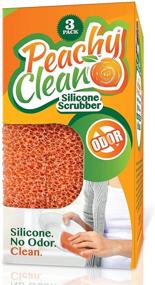 img 1 attached to 🍑 Peachy Clean Kitchen Scrubber Peach Fragrance 3 pk: Ultimate Cleaning Solution for a Refreshingly Scented Kitchen