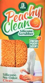 img 3 attached to 🍑 Peachy Clean Kitchen Scrubber Peach Fragrance 3 pk: Ultimate Cleaning Solution for a Refreshingly Scented Kitchen