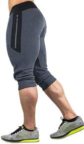 img 3 attached to CRYSULLY Elastic Relaxed Bodybuilding Joggers Men's Clothing for Active