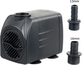 img 3 attached to Owncons 400 GPH (1500L/H) Submersible Pump 25W - Quiet Water Pump for Fountain, Pool, Aquarium Fish Tank, Pond, Hydroponics