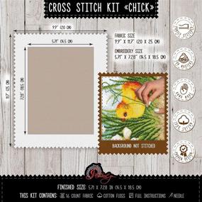 img 2 attached to 🐣 DIY Embroidery Kit: Adorable 'Baby Chick' Counted Cross Stitch Set with Pre-sorted Threads in Cheery Yellow Cheeper Pattern