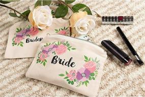 img 2 attached to Bridal Shower Makeup Bag Bachelorette Travel Accessories in Cosmetic Cases