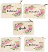 bridal shower makeup bag bachelorette travel accessories in cosmetic cases logo