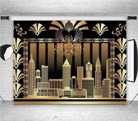 img 2 attached to 📸 Fanghui 7x5ft The Great Gatsby Photography Backdrop - 1920s Retro Roaring Photo Background Vinyl for Adult & Children Wedding Party Decoration, Birthday & Bridal Shower Photo Shoot Booth